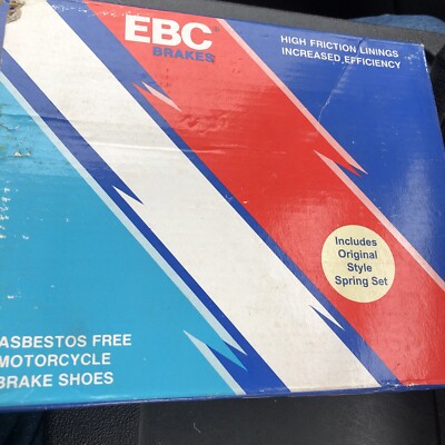 EBC SMOOTH BRAKE SHOE SET 634 WITH SPRINGS.