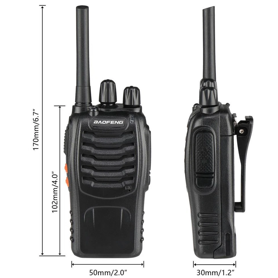 20x Baofeng BF-88E PMR446 16 Kanal Funkgerät Walkie Talkie +Headset Kopfhörer DE - Bild 2 von 4