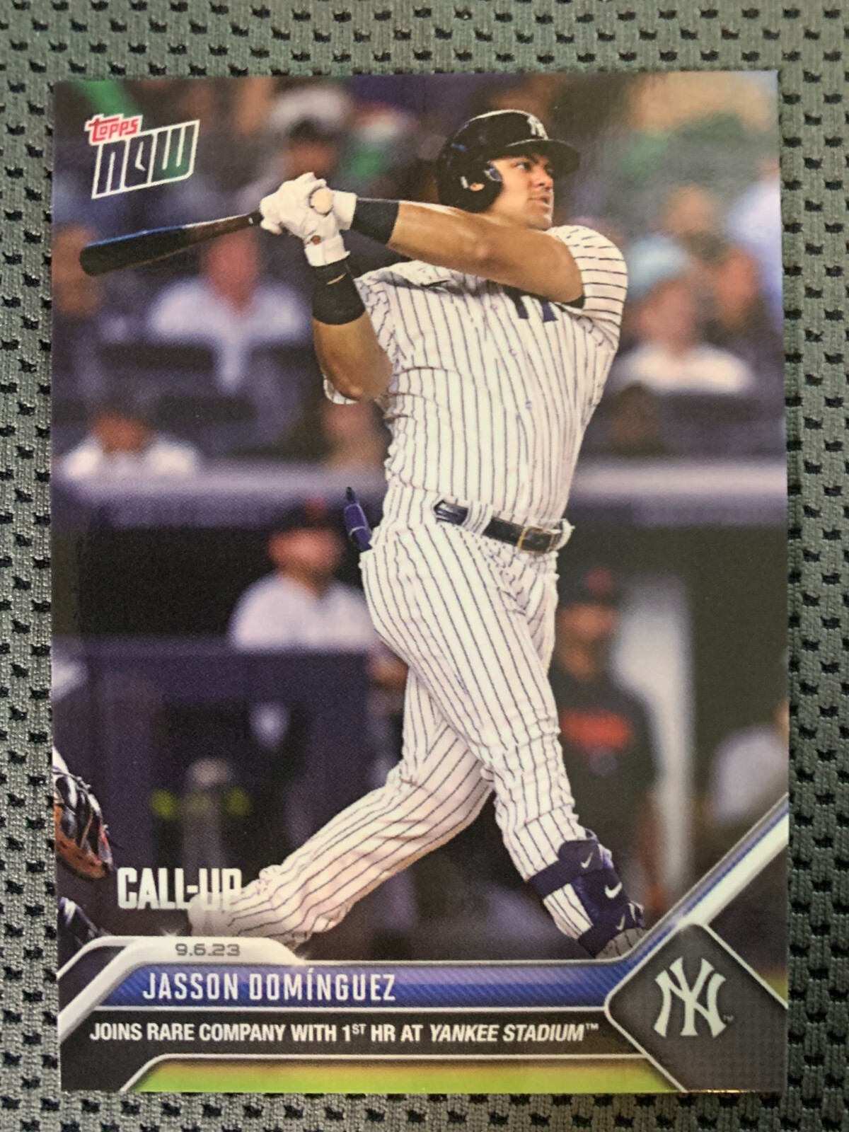 2023 Topps Now #827-Jasson Dominguez Call Up SP🔥1st HR at Yankee Stadium
