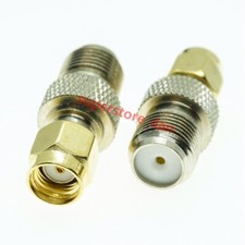 Adapter RP-SMA male plug to F Type jack female Straight lot RF Coax Connector
