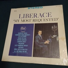 LIBERACE - "MY MOST REQUESTED" (Vinyl 12" LP 1964) Dot Records DLP 25563 MONARCH