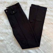 Everlane Stretch Ponte Button Front Black Dress Pants Size 8
