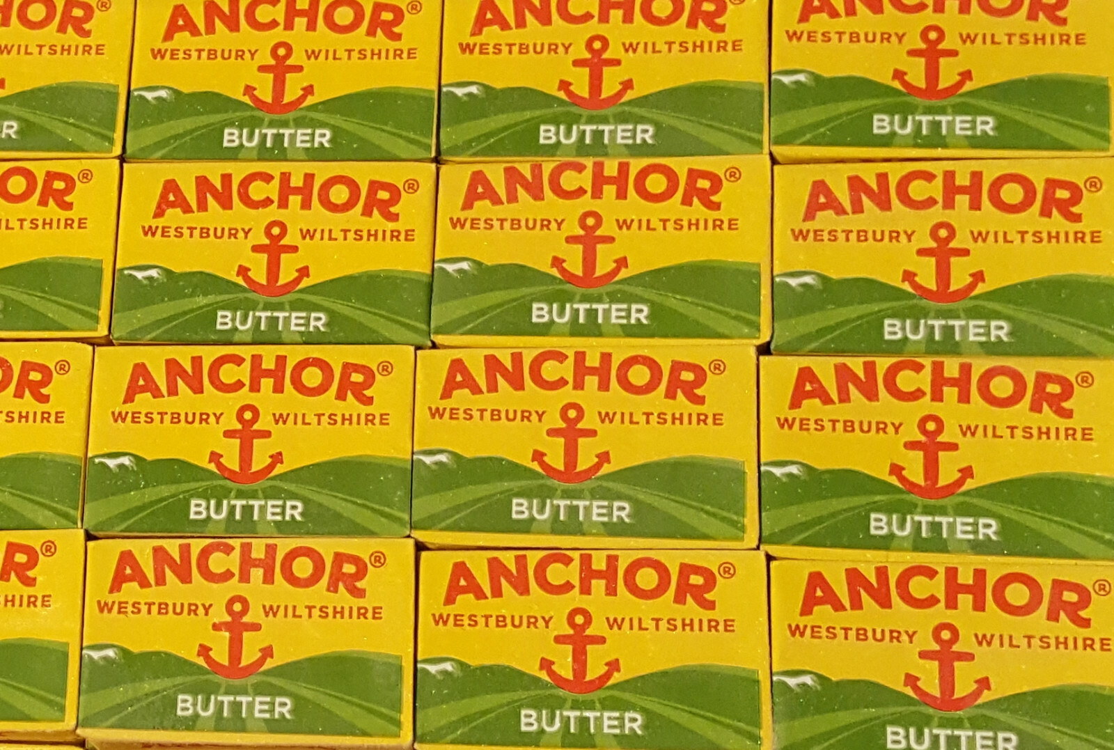 10, 25 or 50 Size 7 Individual Foil Wrapped Anchor Single Butter