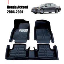 Carpet Floor Mat for Honda Accord 2004-2007 3pc Front/Back Liner Rug Protector  