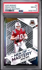 2025 PANINI MOSAIC MEN OF MASTERY #3 DRAKE MAYE PSA 8
