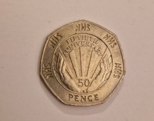 UK 50p NHS FIFTIETH ANNIVERSARY 1998