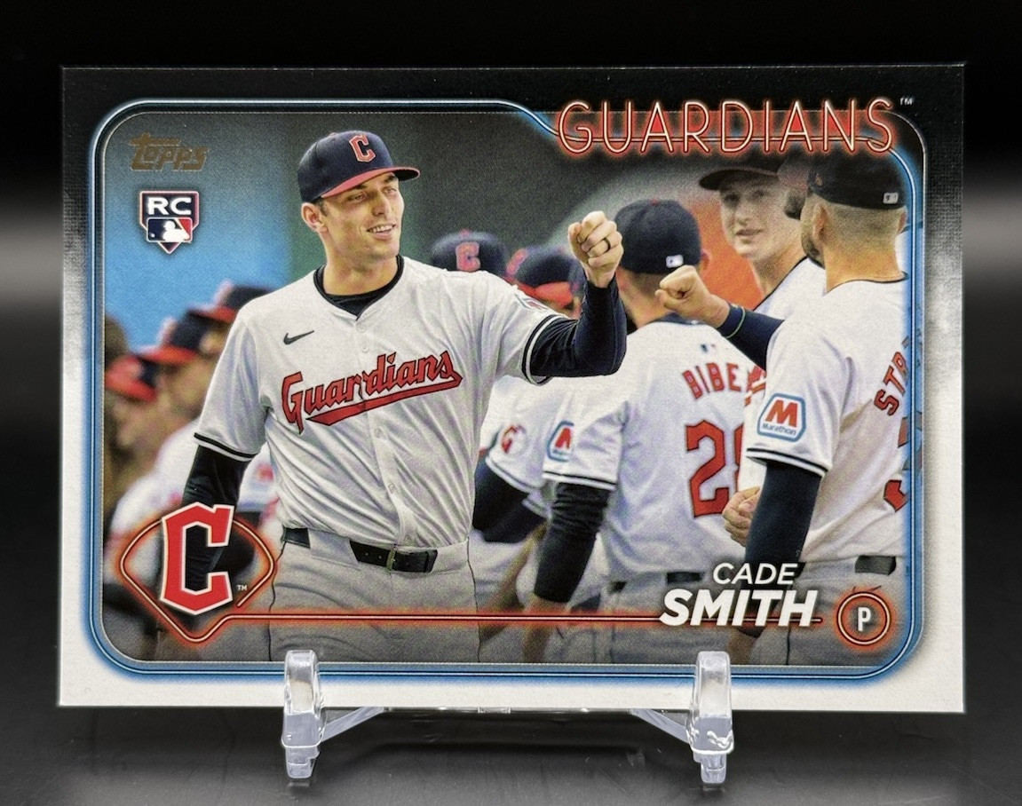 2024 Topps Update Series Cade Smith RC US134 Golden Mirror Image Variation