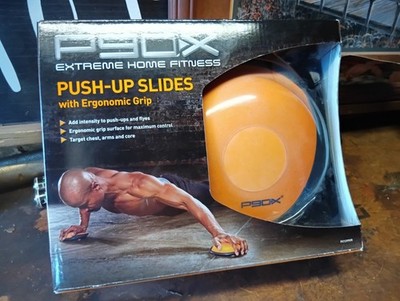 P90X Beachbody Extreme Home Fitness Push Up Slides With Ergonomic Grip NEW
