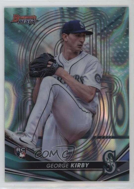 2022 Bowman's Best Aqua Lava Refractor 77/199 George Kirby #69 1d0h