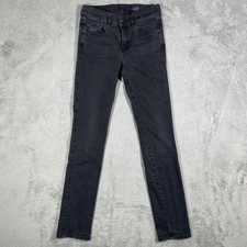 Jeans Diesel donna 27 nero antracite lavaggio sabbia dritto slim denim elasticizzato