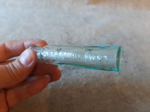 Vintage Miniature Cylinder Glass Medicine Bottles Cylindrical glass Koning Tilly - Picture 4 of 15