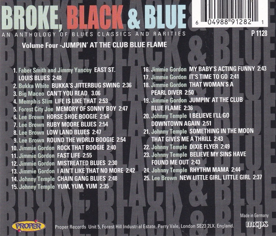 Jumpin' At The Club Blue Flame - Audio CD 1999 Proper Records P 1128 - Bild 2 von 2