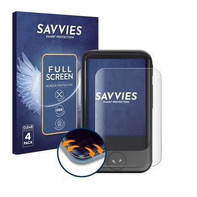4x Full-Screen Schutz Folie für Pocketalk S 3D Curved Edge Display