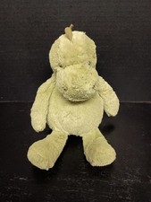 Carters Green Dinosaur Dino Soft Plush Stuffed Animal Baby Lovey Toy 8"