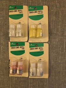 Clover Chaco Liner Chalk Powder Refill - Clover Art No. 470 4 Packages Of 2 Each