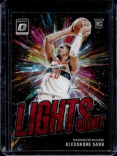 2024-25 Panini Donruss Optic Alexandre Sarr Lights Out RC Red International #5