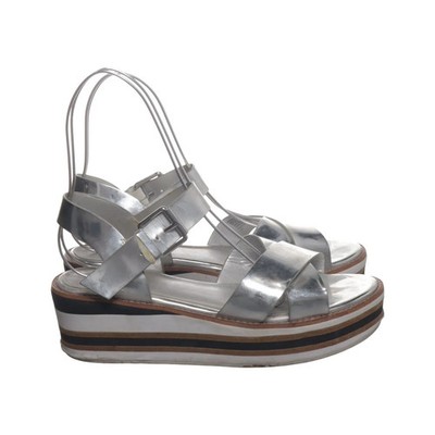 Dune, Sandalen, Größe: 39, Silber, Damen #D1R