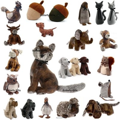 Türstopper Türstopper Kunstleder & Stoff schwer Katze Hund Kuh Eule Elefant Nilpferd