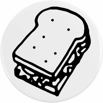 Button Pin Anstecker ''Salat Sandwich'' (BB017860)