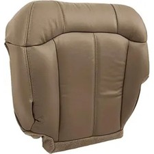 Front Driver Bottom Replacement Seat Cover Medium Neutral Tan 522 Microfiber Lea