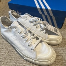 Adidas Men's Nizza RF Classic Casual Canvas Cloud Off White Size 11 | BRAND NEW