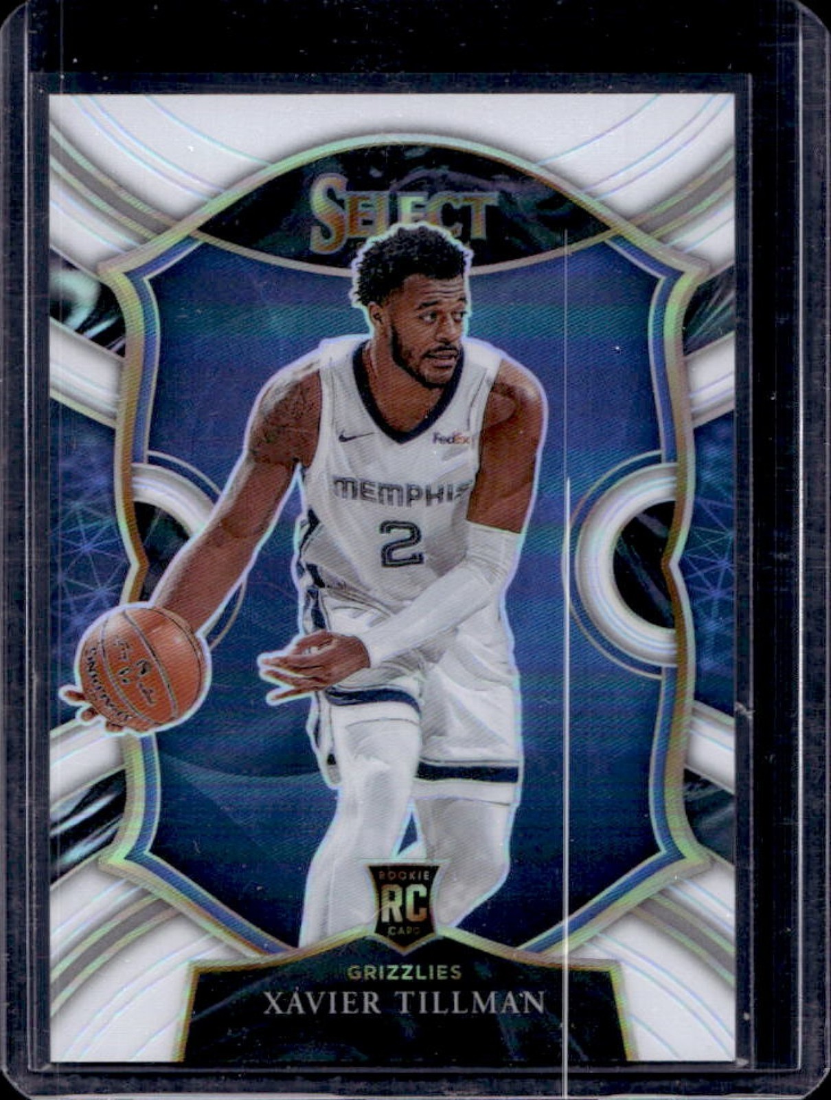 2020-21 Select Xavier Tillman RC White Prizm Concourse #104/149 Grizzlies