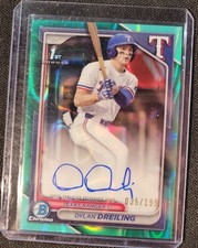 2024 Bowman Chrome Draft 1st Dylan Dreiling AQUA LAVA Prospect Auto /199 #CPA-DD