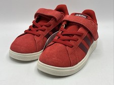 Adidas Grand Court 00s Kids Size 6k Red Black Adjustable Sneakers New with Tag