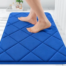 OLANLY Memory Foam Bath Mat 30x20, Ultra Soft and Absorbent Bathroom Rugs, Ma...