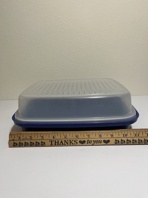 Large 12'' Tupperware Double Sided Meat Marinade Storage Container