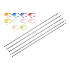 5Pcs 2.5mm Double Pointed Knitting Sweater Needle 20cm with 10 Stitch Marker