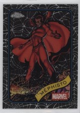 2025 Topps Chrome Marvel Comics Spider Web Refractor 102/399 Mephisto #102 1i3m
