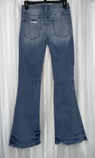 Vervet Blue by Flying Monkey Mid-Rise Distressed Flare Style T5131 Size 27 #0018