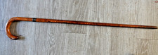 Antique Kendall Walking Stick Cane Crook Handle London Hallmarked Silver Collar