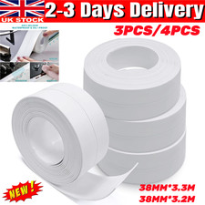 Kitchen Bathroom Self-Adhesive Caulk Strip Sealant Tape Toilet Wall Sealing Trim