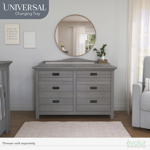 Evolur Universal Collection Wickelablage edel robust in rustikalem Grau - Bild 5 von 7