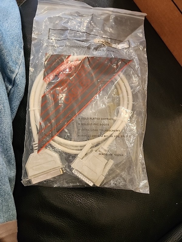 Vintage 6' Printer Cable Sealed Apple Ibm??
