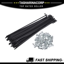 1 Set 13G 130mm Length Bicycle Spokes Nipple 45 Steel Universal