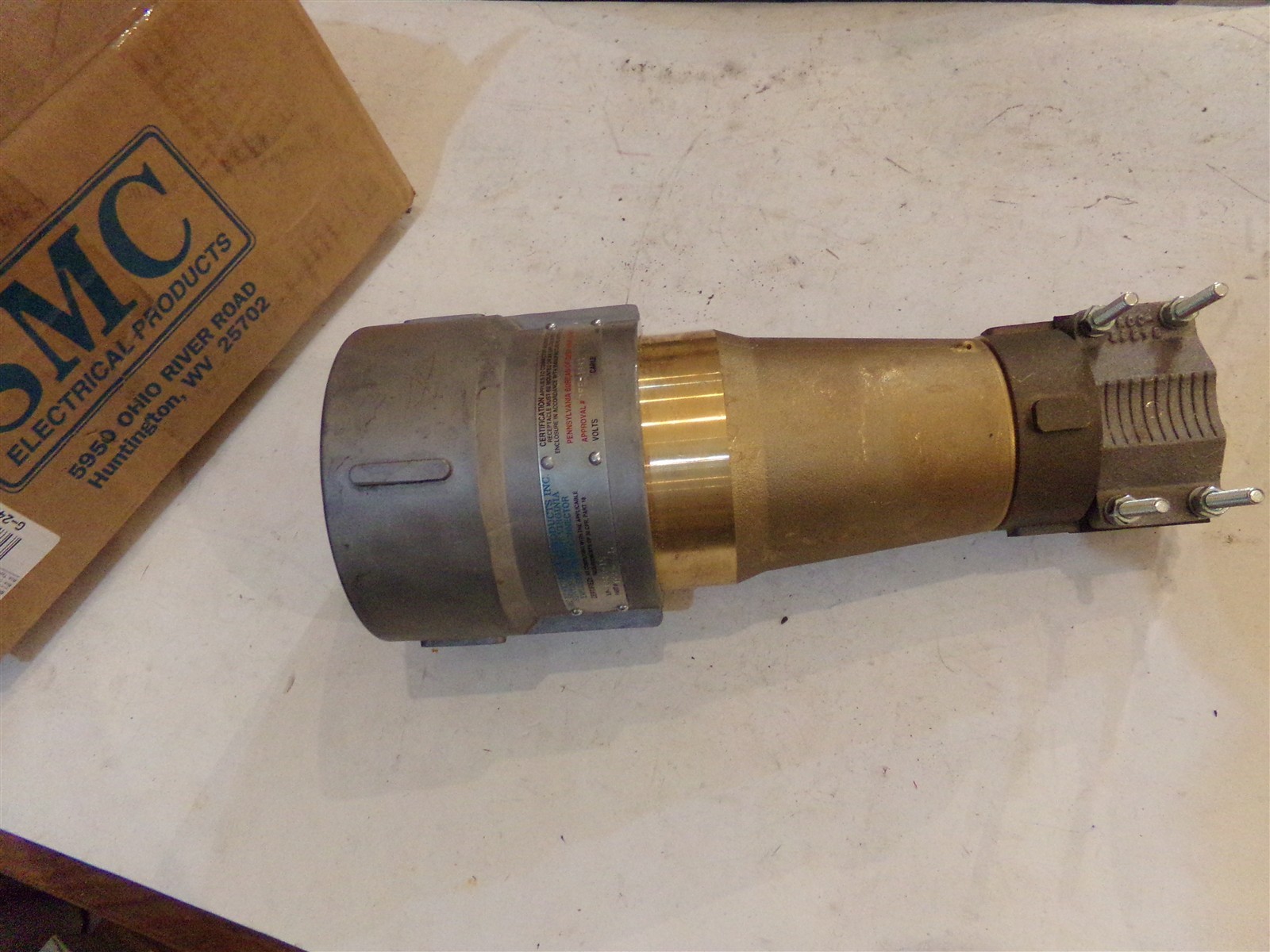 SMC EXPLOSION PROOF CONNECTOR 400 AMP 1000V 3 PH PFL40D303-2A08Z D66-001