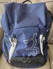 TYR Alliance 45L Swim Bag Backpack Large Navy White