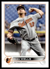 2022 Topps Alex Wells Rookie Baltimore Orioles #118