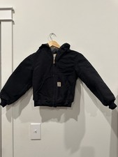 Carhartt Youth Small 6/7 Black Hooded jacket