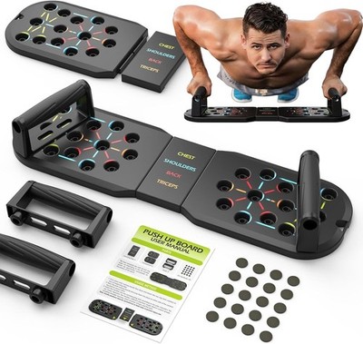 Push Up Board Fitness, Portable Foldable 20 in 1 Push Up Bar at Home Gym,Durable