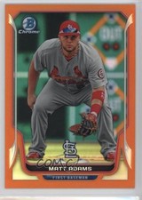 2014 Bowman Chrome Orange Refractor 2/25 Matt Adams #82 i5q