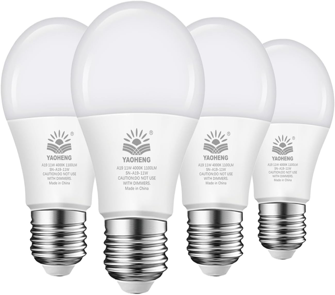 A19 LED Light Bulb 75 Watt Equivalent, 11 Watt Light Bulbs, 