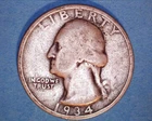 1934  Washington Quarter   **1225-5