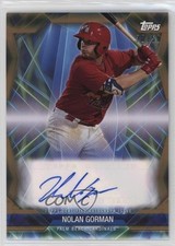 2021 Topps Pro Debut Future Cornerstones Gold 28/50 Nolan Gorman Auto 19hu