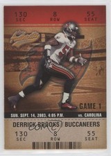2003 Fleer Authentix Derrick Brooks #88 HOF 03hc
