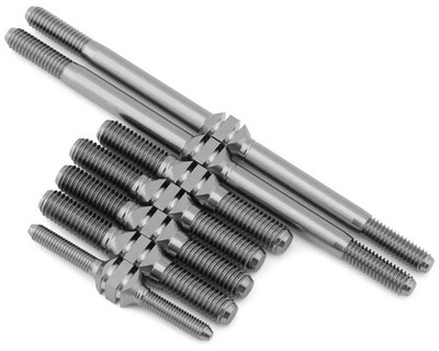 J&T Bearing Co. Kyosho MP10T Titanium ''Milled'' XD Turnbuckles Set (Natural)