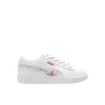 PUMA Vikky V3 Tincture Lace Up  Youth Girls White Sneakers Casual Shoes 39245601
